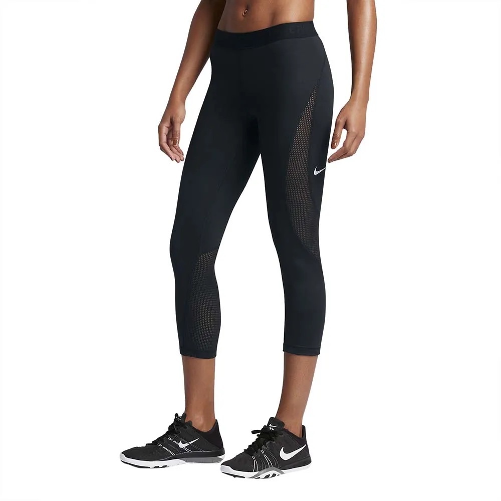 Nike Pro Black Hypercool Mesh 3/4 Leggings